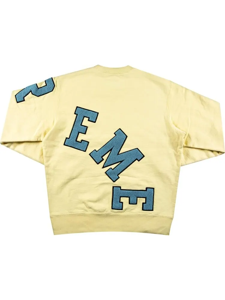 Толстовка Supreme Big Arc Crewneck 'Light Yellow' — изображение 2 из 3, желтый