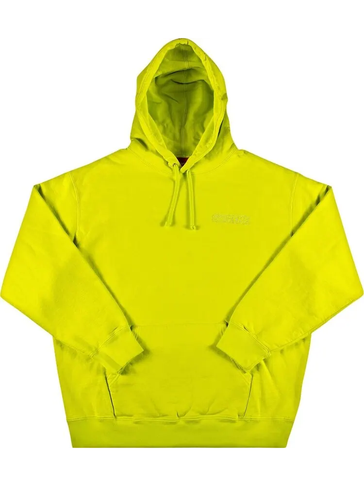 Толстовка Supreme x Smurfs Hooded Sweatshirt 'Acid Green' — изображение 1 из 3, зеленый