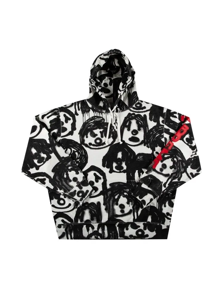 Толстовка Supreme x Yohji Yamamoto Hooded Sweatshirt 'White' — изображение 1 из 2, белый
