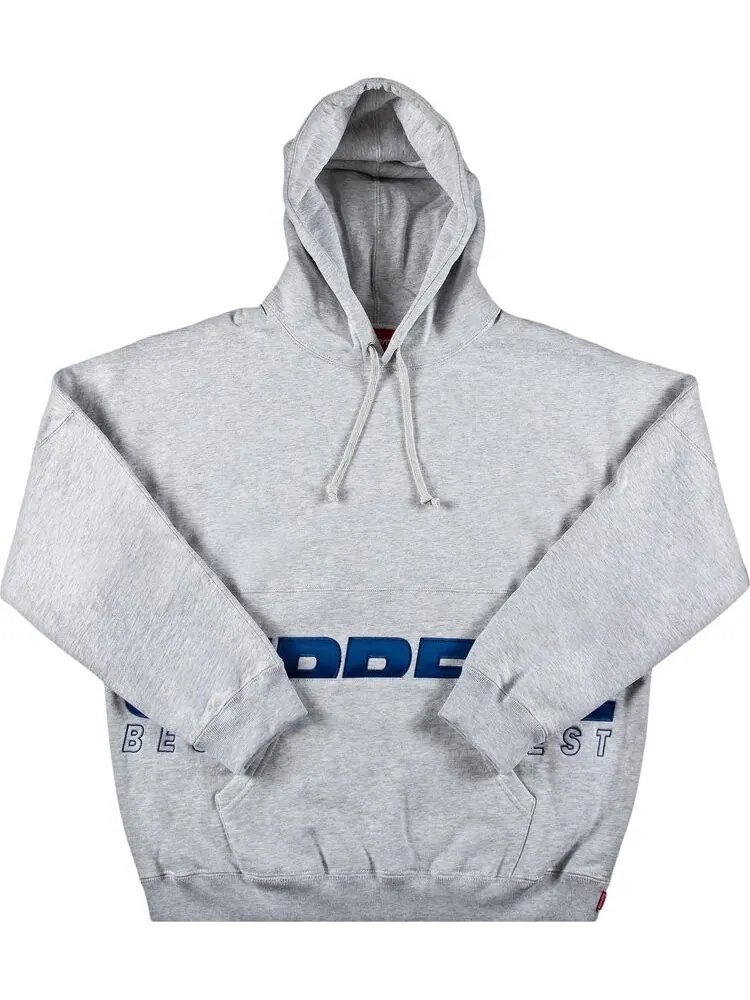 Толстовка Supreme Best Of The Best Hooded Sweatshirt 'Ash Grey' — изображение 1 из 2, серый