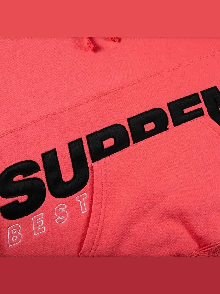 Толстовка Supreme Best Of The Best Hooded Sweatshirt 'Bright Coral' — изображение 2 из 2, розовый