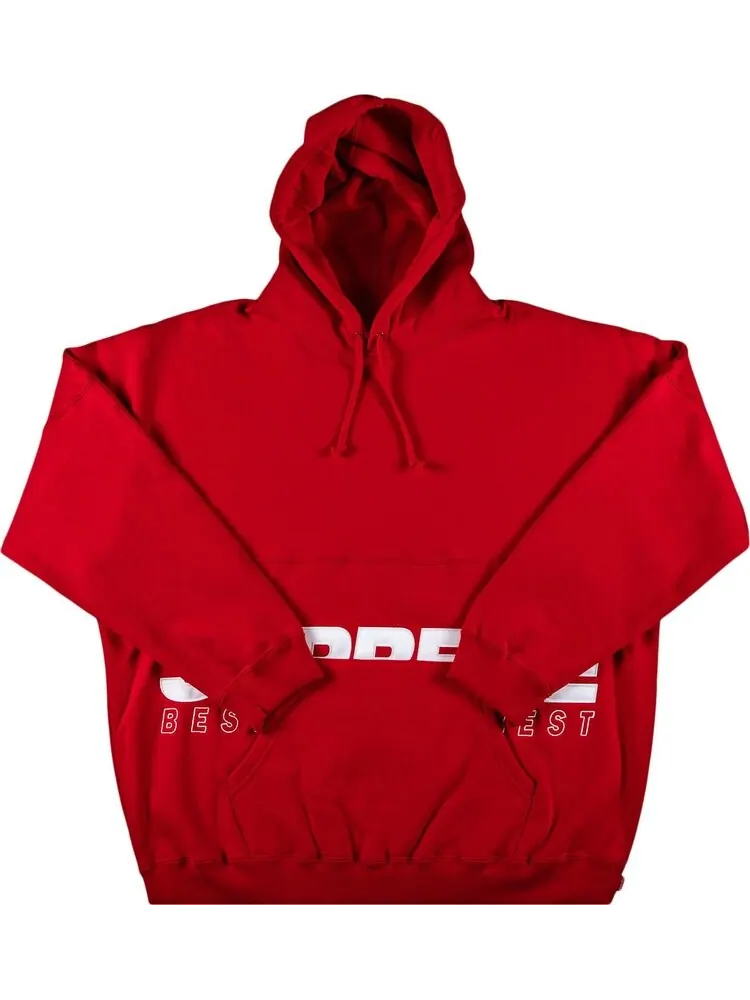 Толстовка Supreme Best Of The Best Hooded Sweatshirt 'Red' — изображение 1 из 2, красный