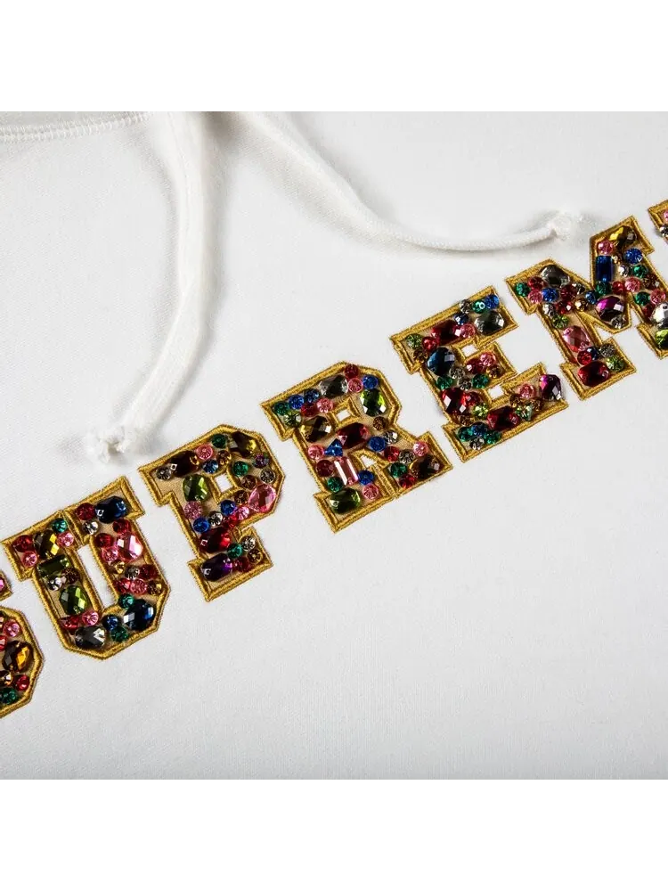 Толстовка Supreme Jewels Hooded Sweatshirt 'White' — изображение 2 из 2, белый