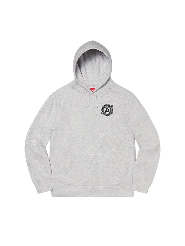 Толстовка Supreme Anti Hooded Sweatshirt Ash Grey — изображение 1 из 2, серый