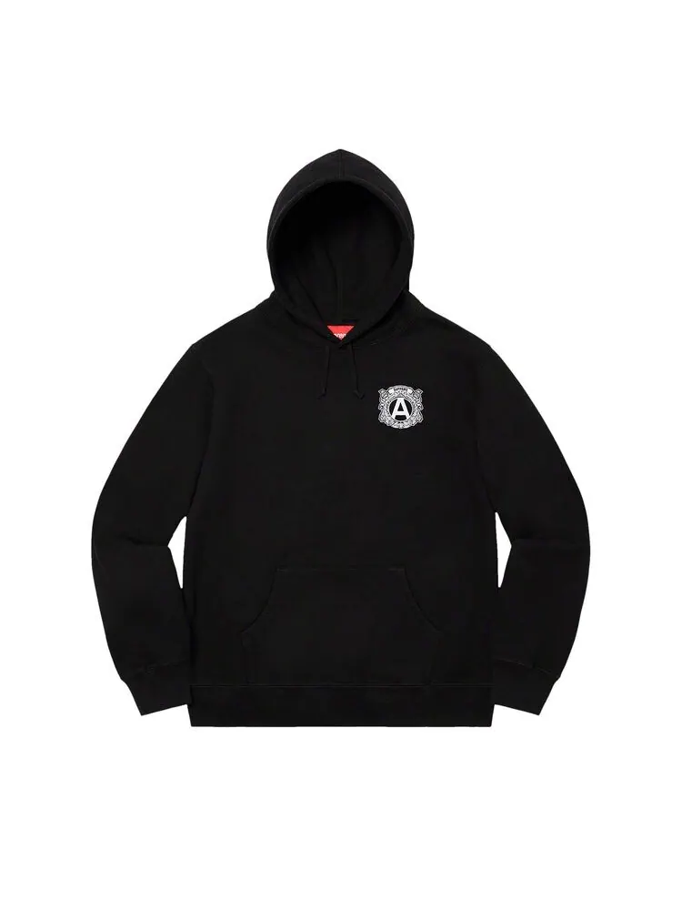 Толстовка Supreme Anti Hooded Sweatshirt Black — изображение 1 из 2, черный