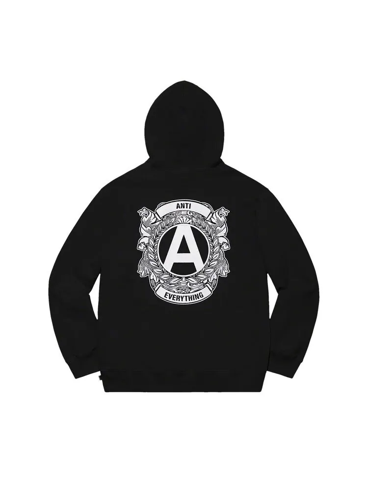 Толстовка Supreme Anti Hooded Sweatshirt Black — изображение 2 из 2, черный