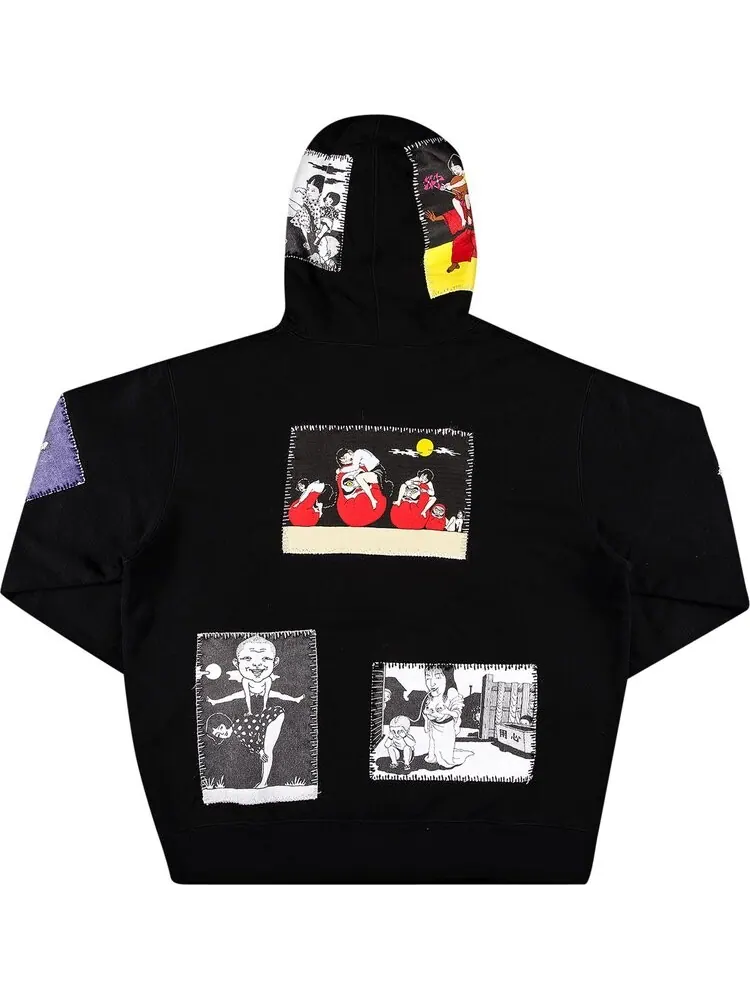 Толстовка Supreme x Toshio Saeki Hooded Sweatshirt 'Black' — изображение 2 из 3, черный