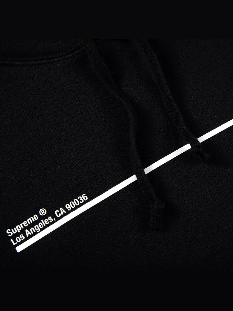 Толстовка Supreme Shop Hooded Sweatshirt - Los Angeles 'Black' — изображение 2 из 2, черный
