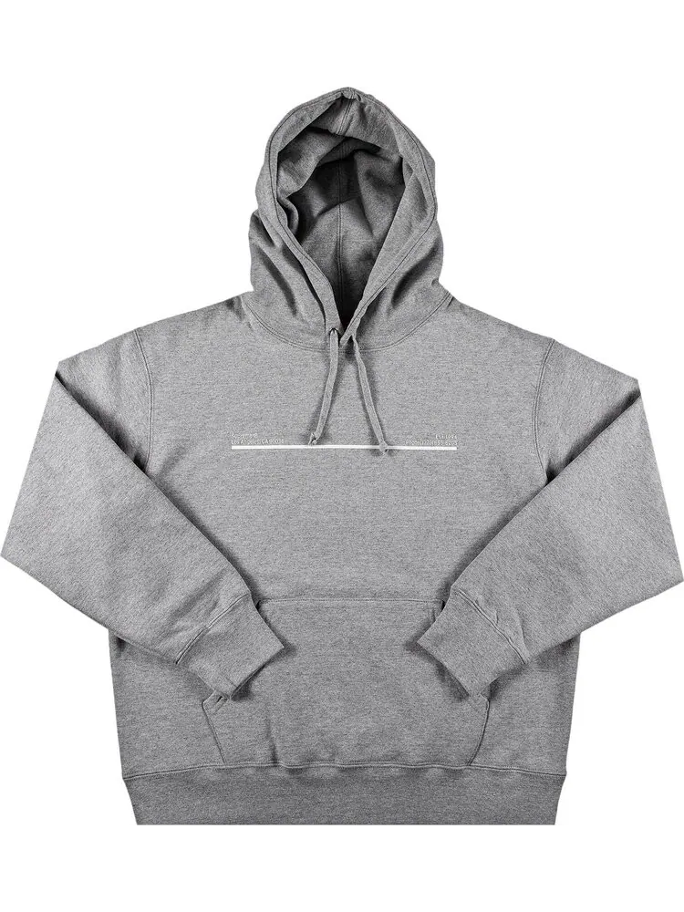 Толстовка Supreme Shop Hooded Sweatshirt - Los Angeles 'Heather Grey' — изображение 1 из 2, серый