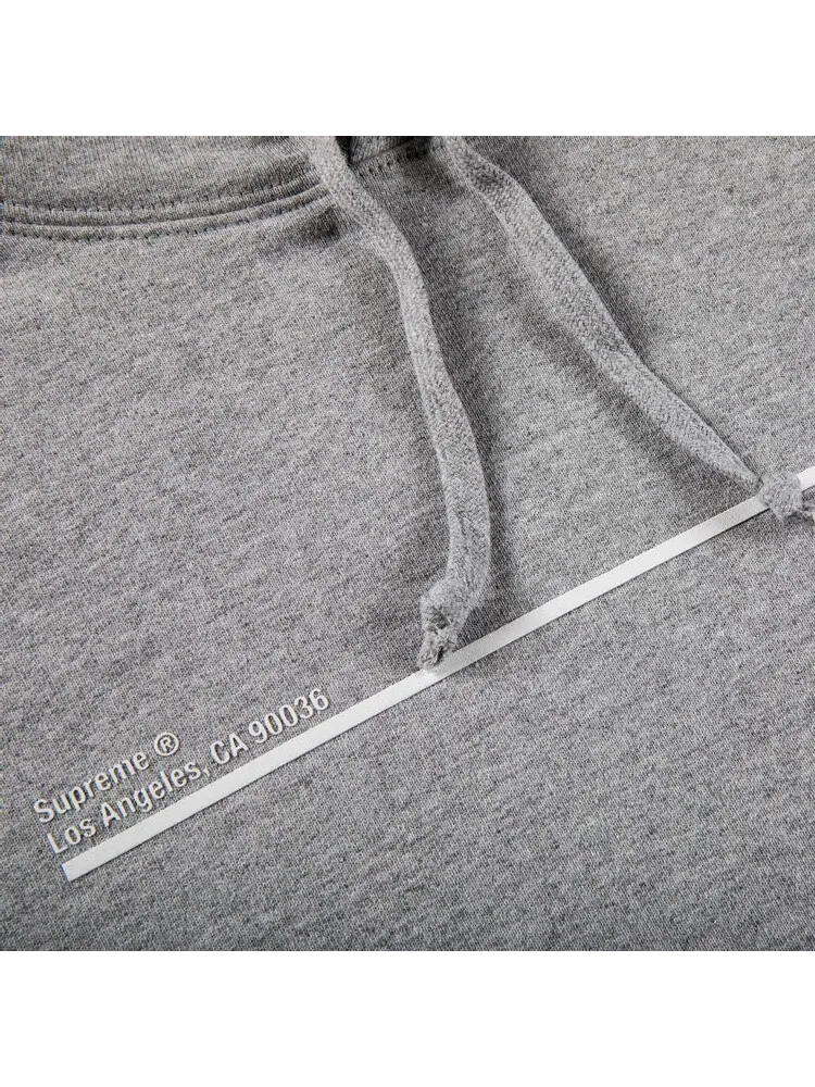 Толстовка Supreme Shop Hooded Sweatshirt - Los Angeles 'Heather Grey' — изображение 2 из 2, серый