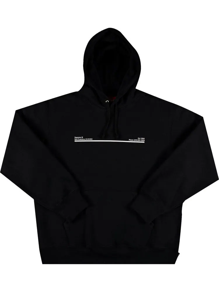 Толстовка Supreme Shop Hooded Sweatshirt - San Francisco 'Black' — изображение 1 из 2, черный