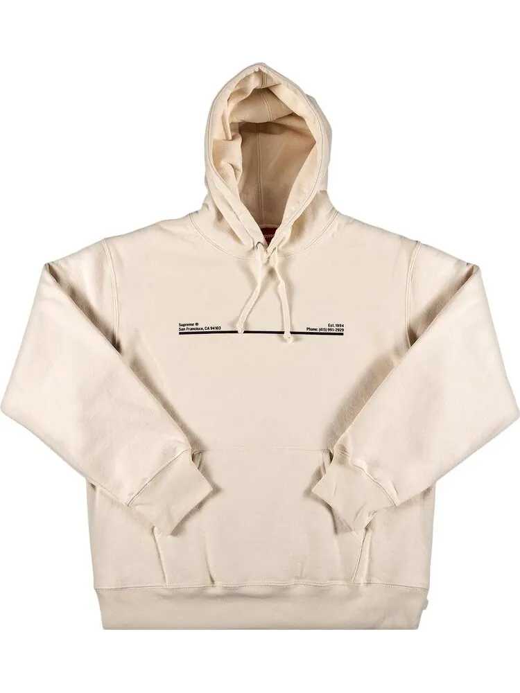Толстовка Supreme Shop Hooded Sweatshirt - San Francisco 'Natural' — изображение 1 из 2, бежевый