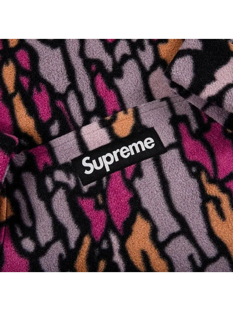 Толстовка Supreme x Polartec Hooded Sweatshirt 'Purple Treebark Camo' — изображение 2 из 2, мульти