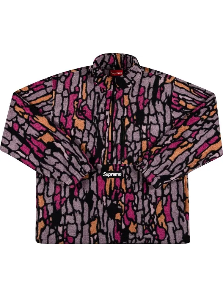Пуловер Supreme x Polartec Half Zip Pullover 'Purple Treebark Camo' — изображение 1 из 2, мульти