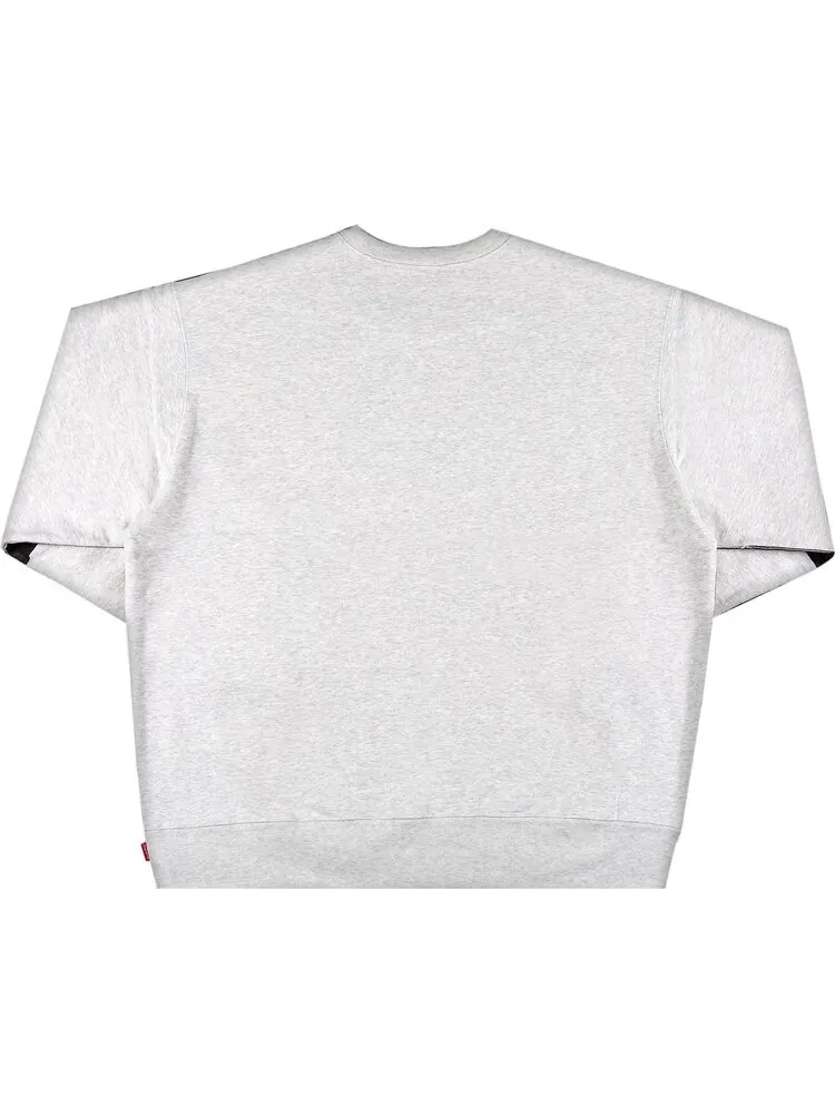 Толстовка Supreme Overprint Crewneck 'Ash Grey' — изображение 2 из 3, серый