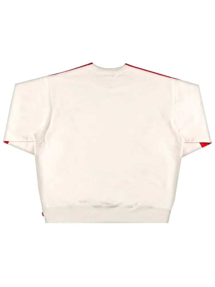 Толстовка Supreme Overprint Crewneck 'White' — изображение 2 из 3, белый