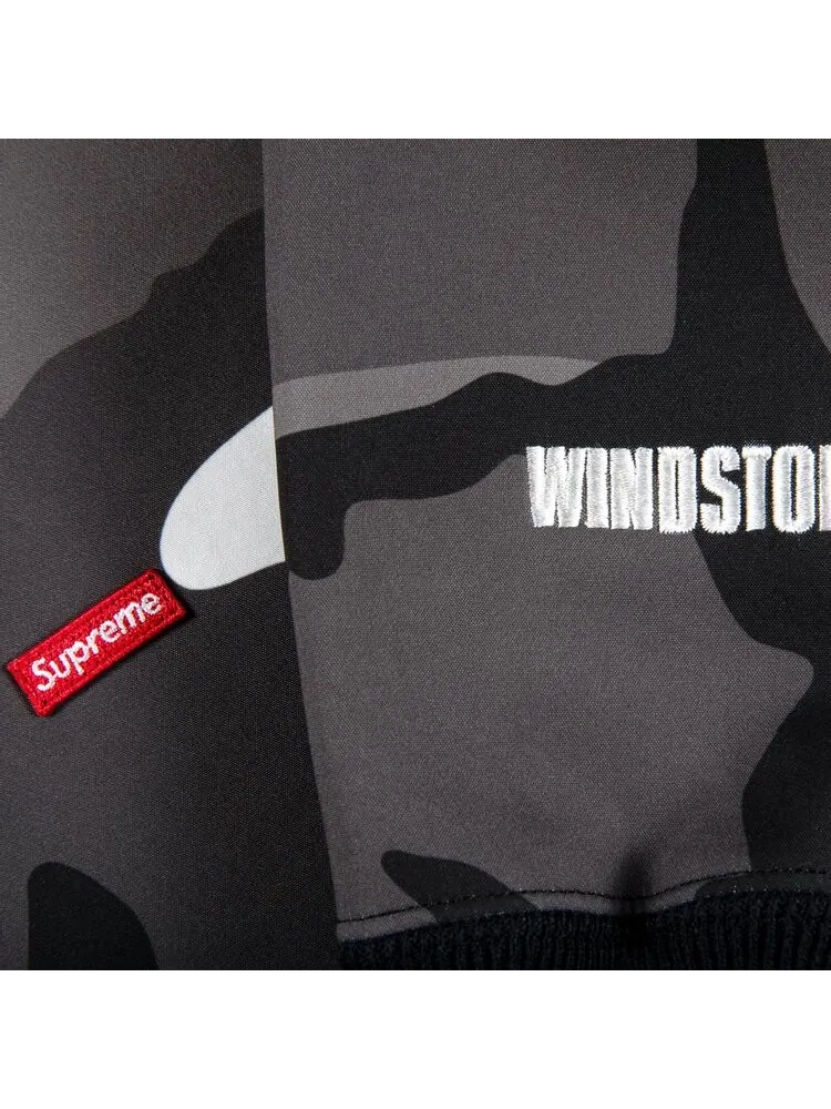 Толстовка Supreme x WINDSTOPPER Zip Up Hooded Sweatshirt 'Snow Camo' — изображение 2 из 2, белый