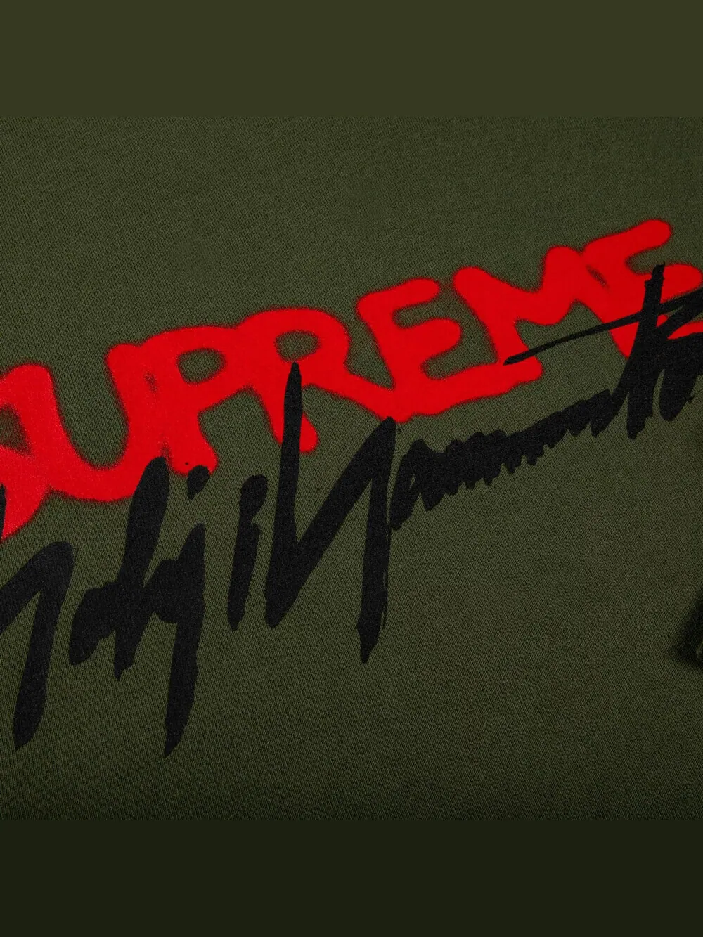 Свитшот Supreme Yohji Yamamoto — изображение 2 из 2, зеленый