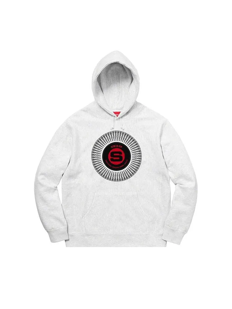 Толстовка Supreme Chenille Appliqué Hooded Sweatshirt Natural — изображение 1 из 1, прозрачный