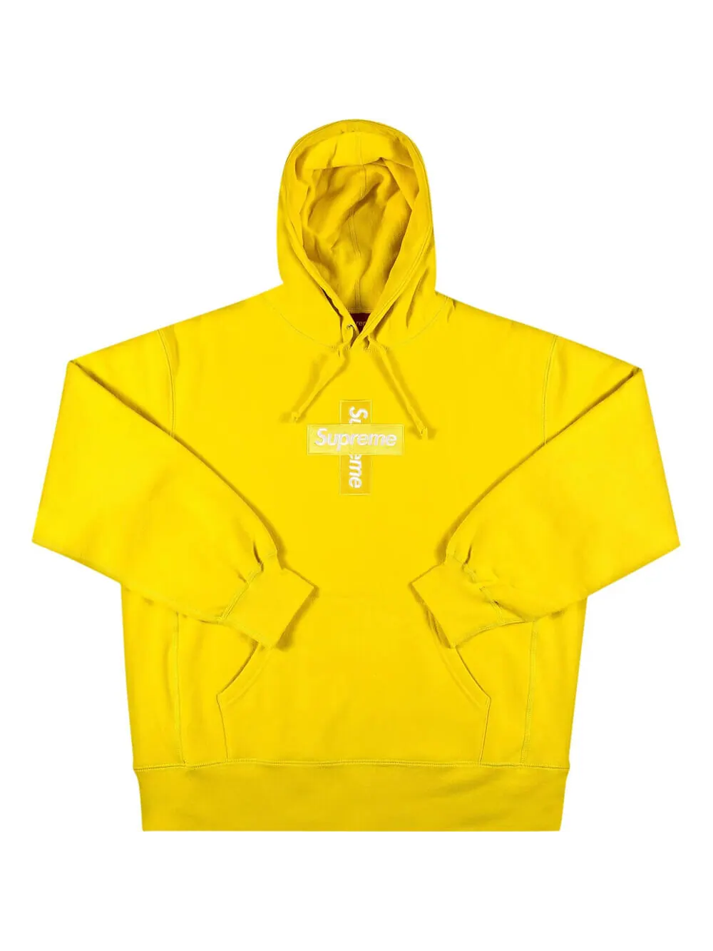 Худи Supreme Cross Box Logo — изображение 1 из 2, желтый