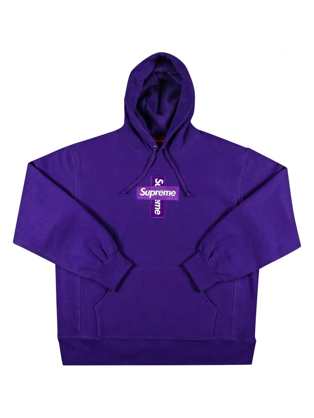 Худи Supreme Cross Box Logo — изображение 1 из 2, фиолетовый