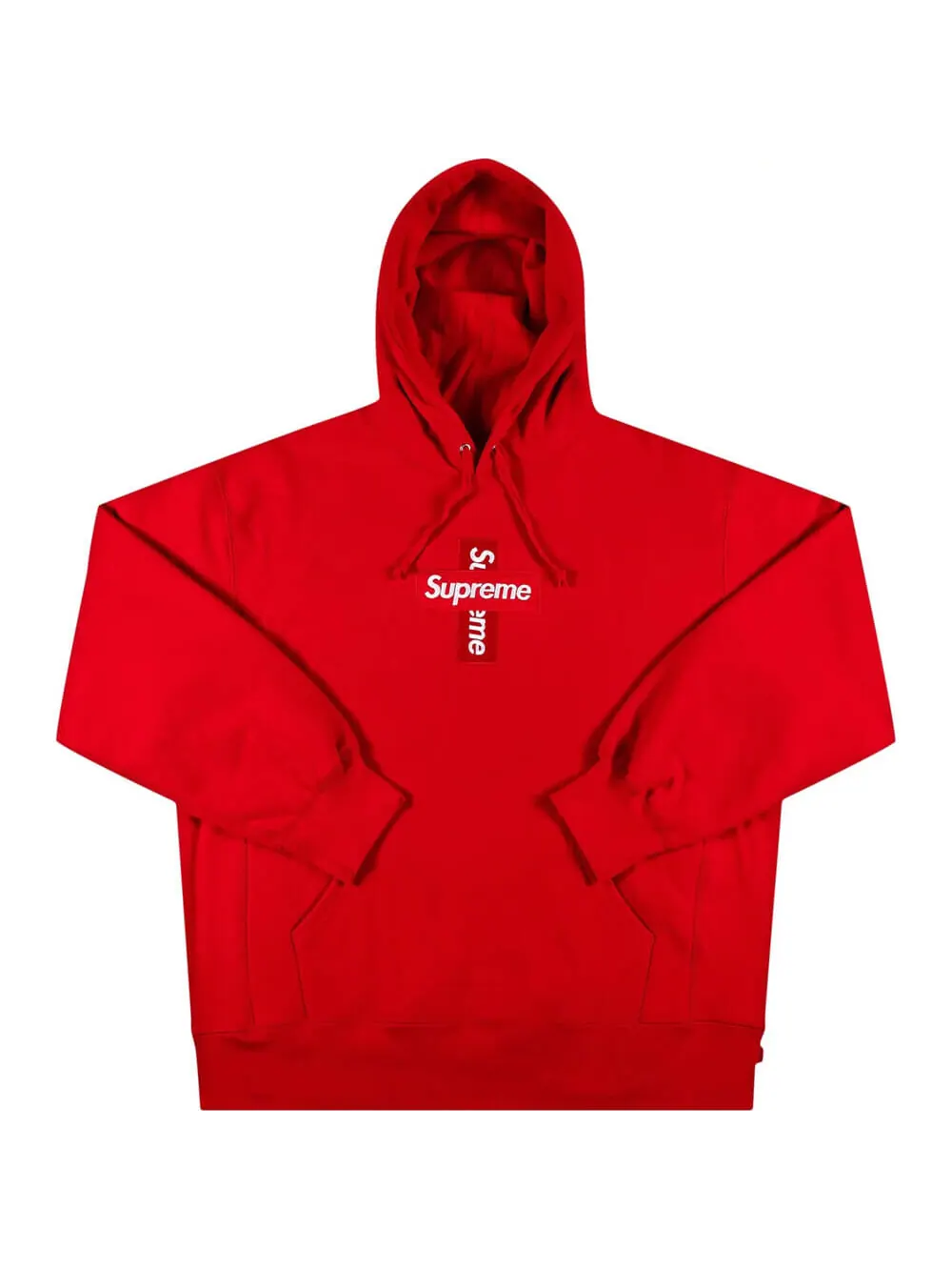 Худи Supreme Cross Box Logo — изображение 1 из 2, красный