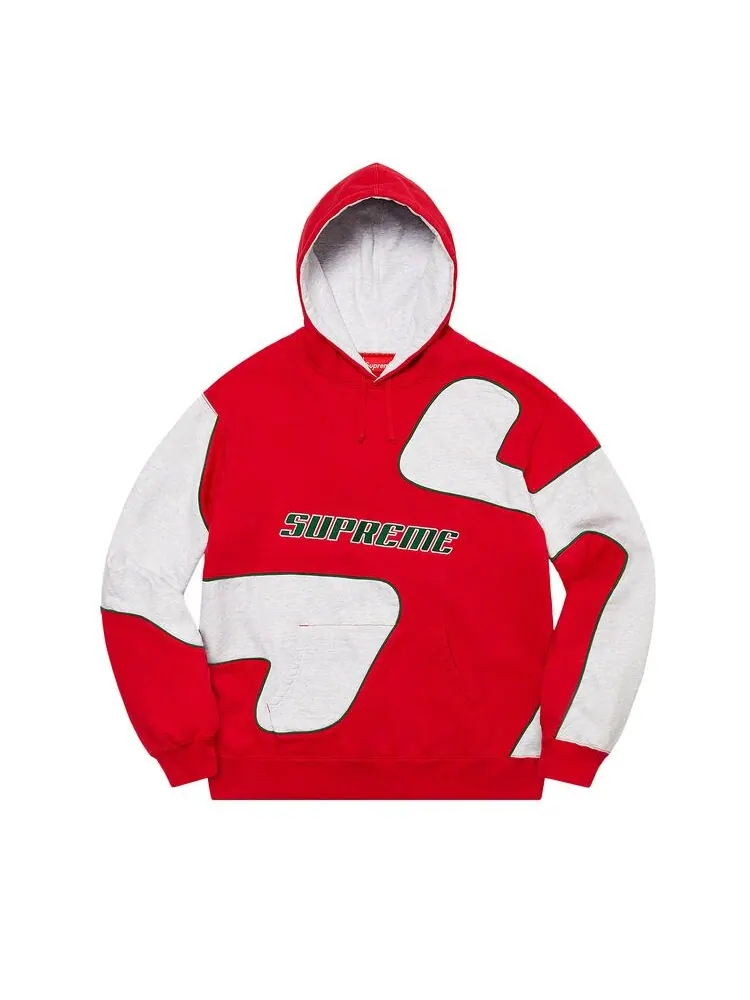 Толстовка Supreme Big S Hooded Sweatshirt Red — изображение 1 из 1, красный