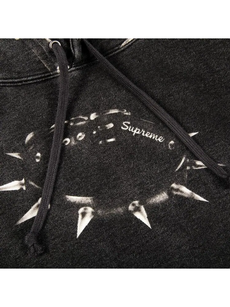 Толстовка Supreme Studded Collars Hooded Sweatshirt 'Black' — изображение 2 из 2, черный