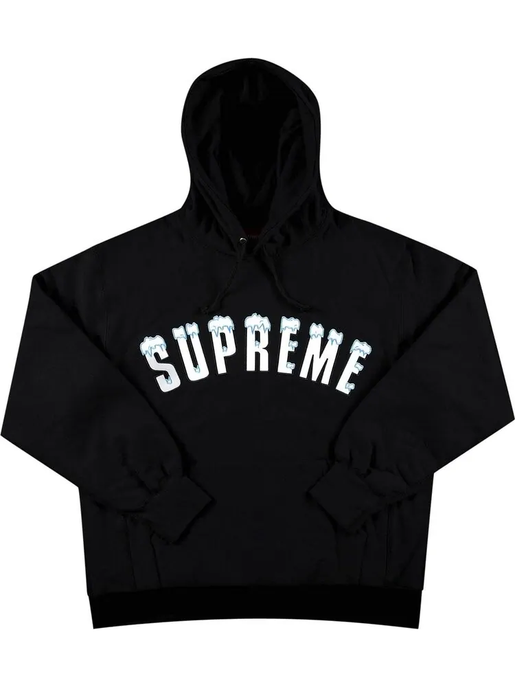 Толстовка Supreme Icy Arc Hooded Sweatshirt 'Black' — изображение 1 из 2, черный