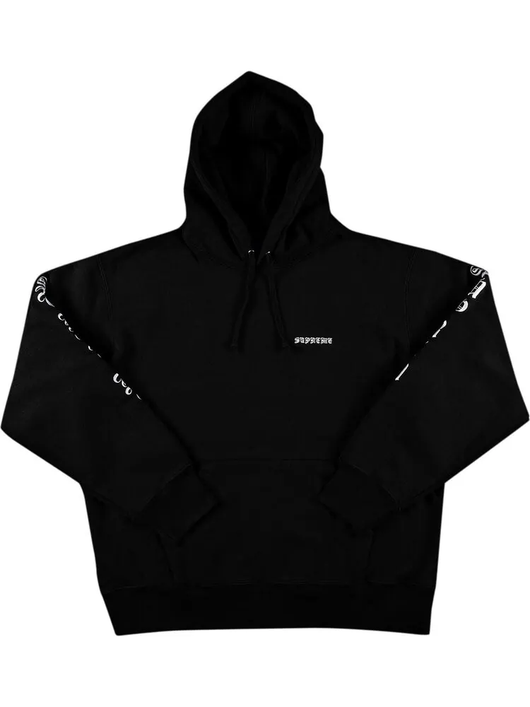 Толстовка Supreme Peace Hooded Sweatshirt 'Black' — изображение 1 из 3, черный