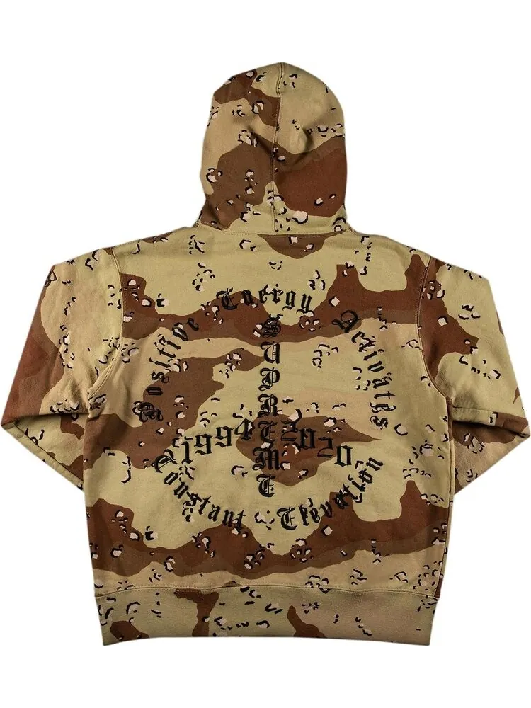Толстовка Supreme Peace Hooded Sweatshirt 'Chocolate Chip Camo' — изображение 2 из 3, коричневый