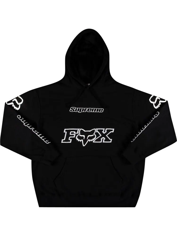 Толстовка Supreme x Fox Racing Black — изображение 1 из 2, черный