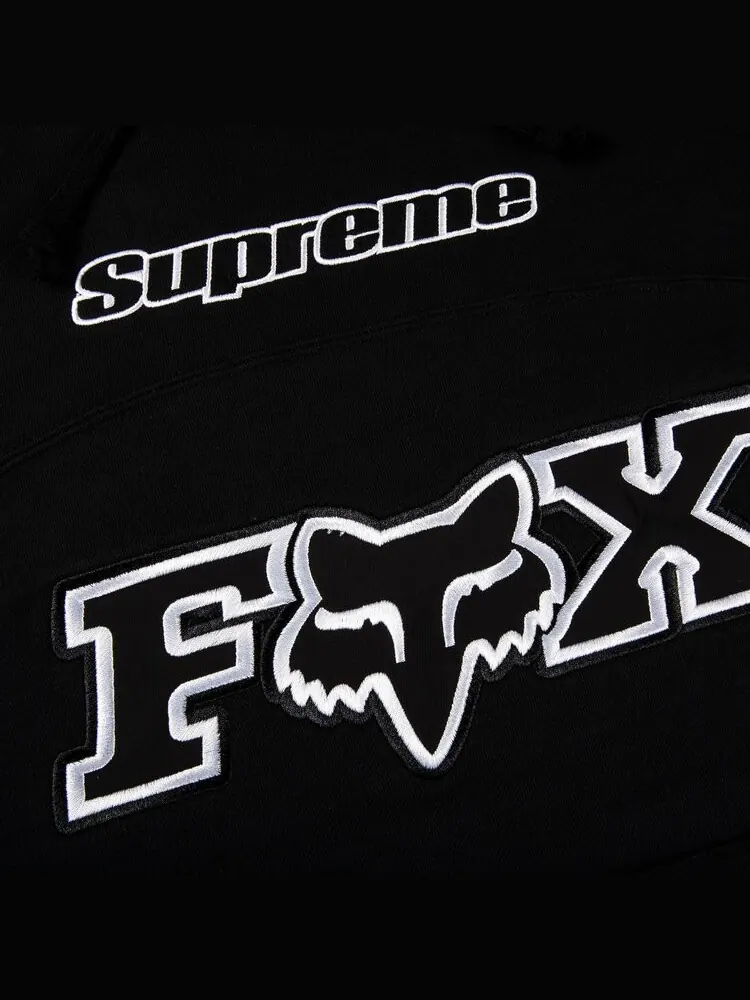 Толстовка Supreme x Fox Racing Black — изображение 2 из 2, черный