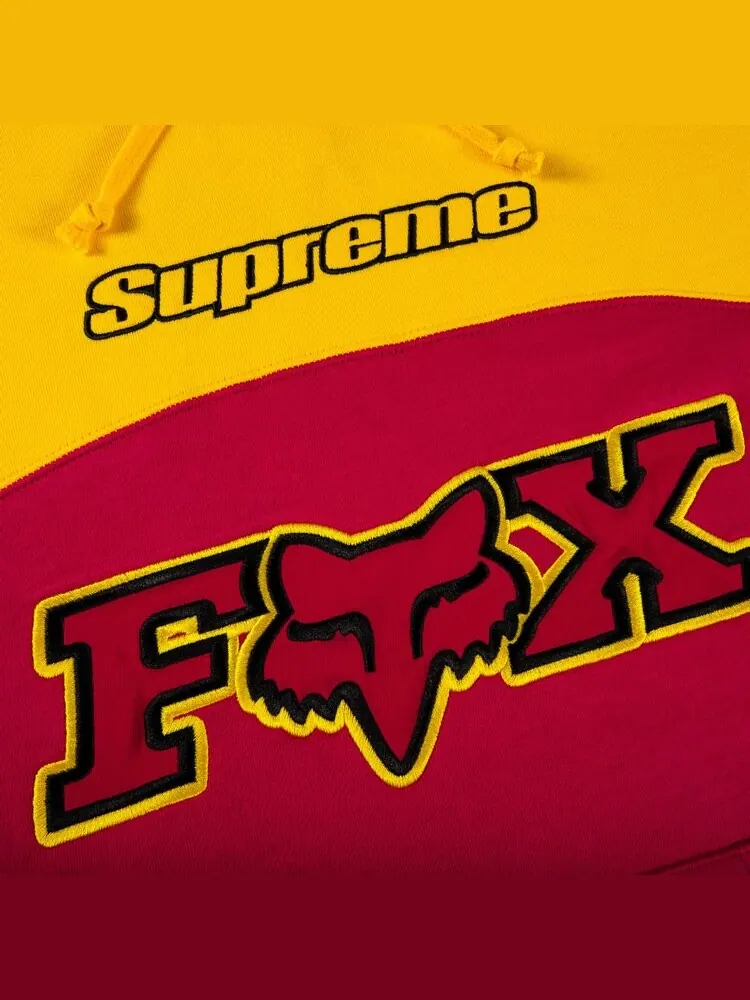 Толстовка Supreme x Fox Racing Hooded Sweatshirt 'Pink' — изображение 2 из 2, розовый