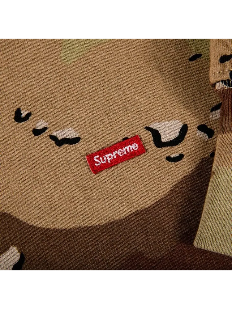 Толстовка Supreme Small Box Crewneck 'Chocolate Chip Camo' — изображение 2 из 2, коричневый