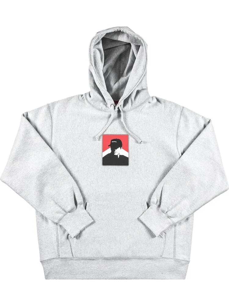 Толстовка Supreme Portrait Hooded Sweatshirt 'Heather Grey' — изображение 1 из 2, серый