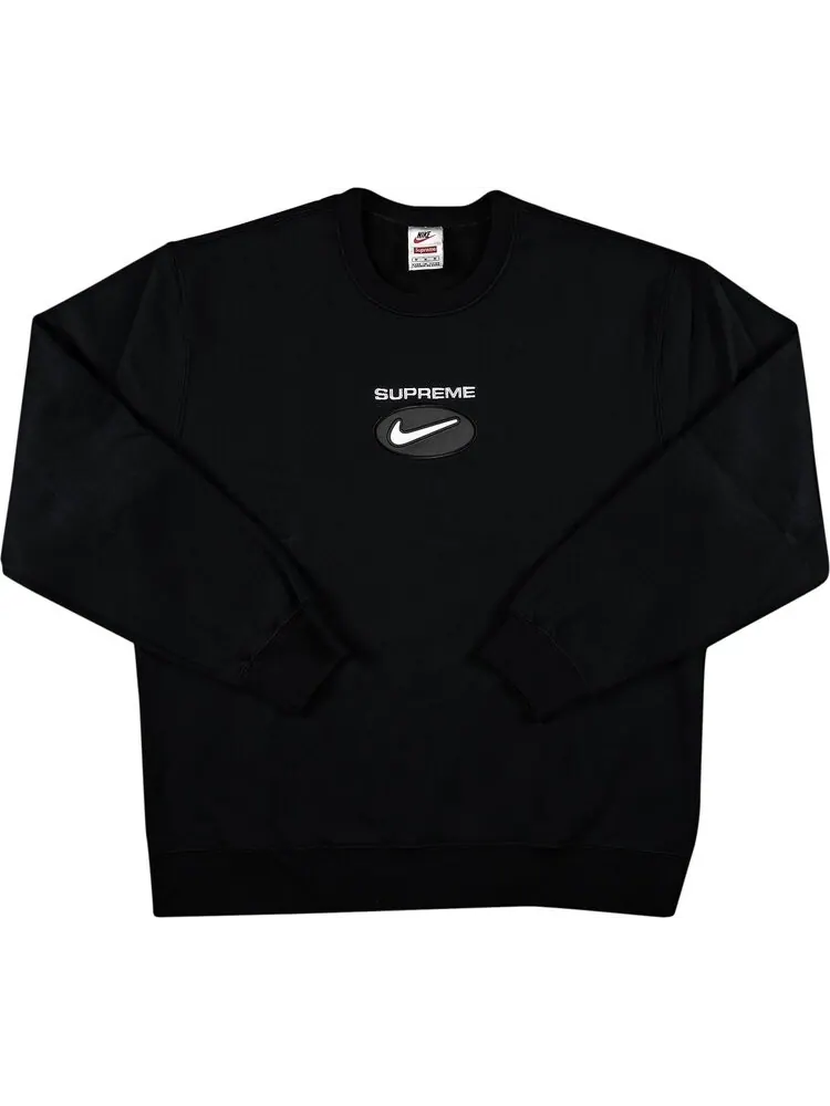 Толстовка Supreme x Nike Jewel Crewneck 'Black' — изображение 1 из 2, черный