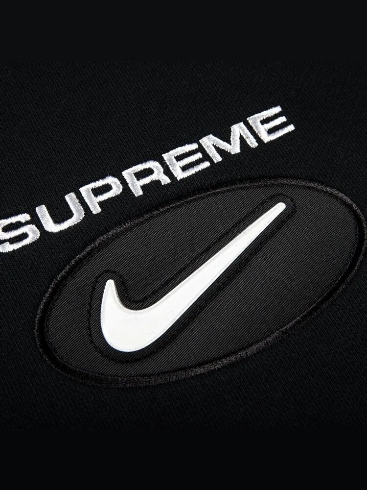 Толстовка Supreme x Nike Jewel Crewneck 'Black' — изображение 2 из 2, черный