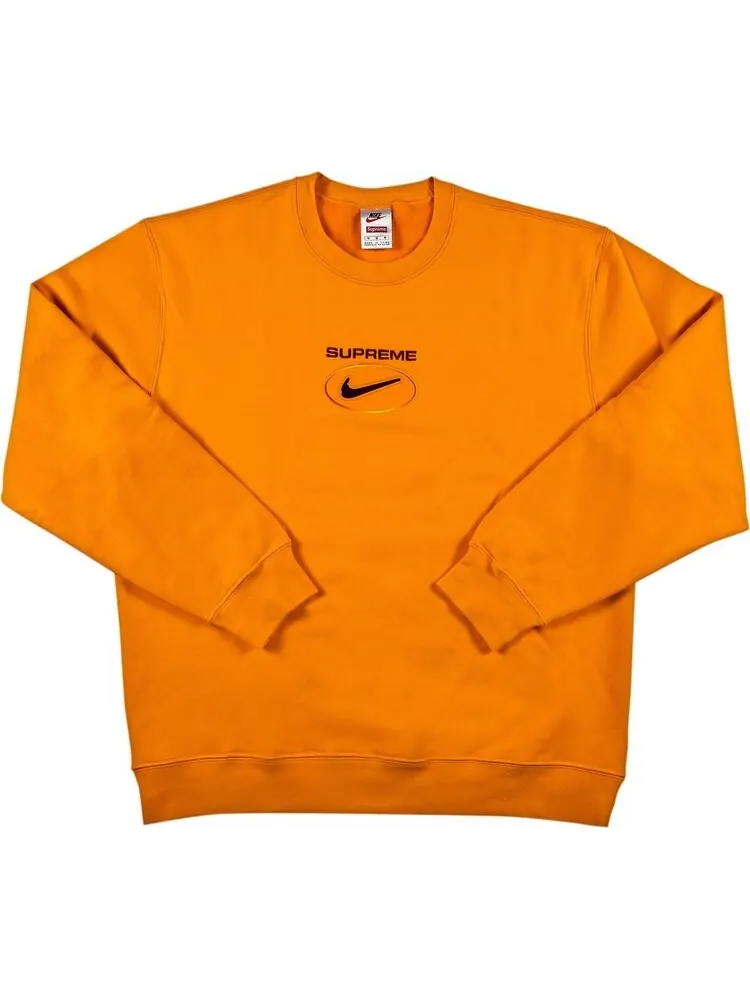 Толстовка Supreme x Nike Jewel Crewneck 'Orange' — изображение 1 из 2, оранжевый