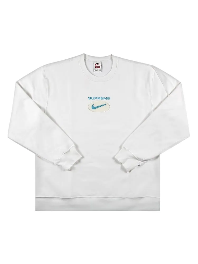 Толстовка Supreme x Nike Jewel Crewneck 'White' — изображение 1 из 2, белый