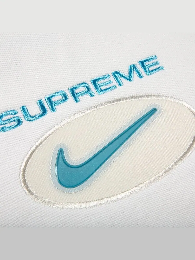 Толстовка Supreme x Nike Jewel Crewneck 'White' — изображение 2 из 2, белый