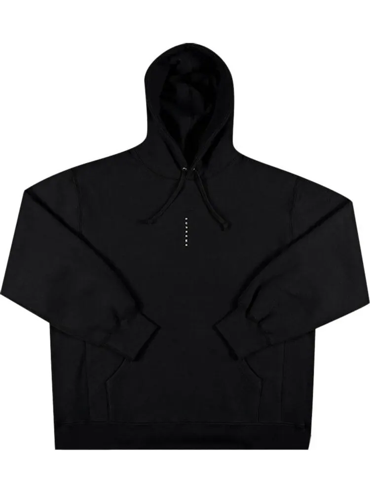Толстовка Supreme Micro Logo Hooded Sweatshirt 'Black' — изображение 1 из 1, черный