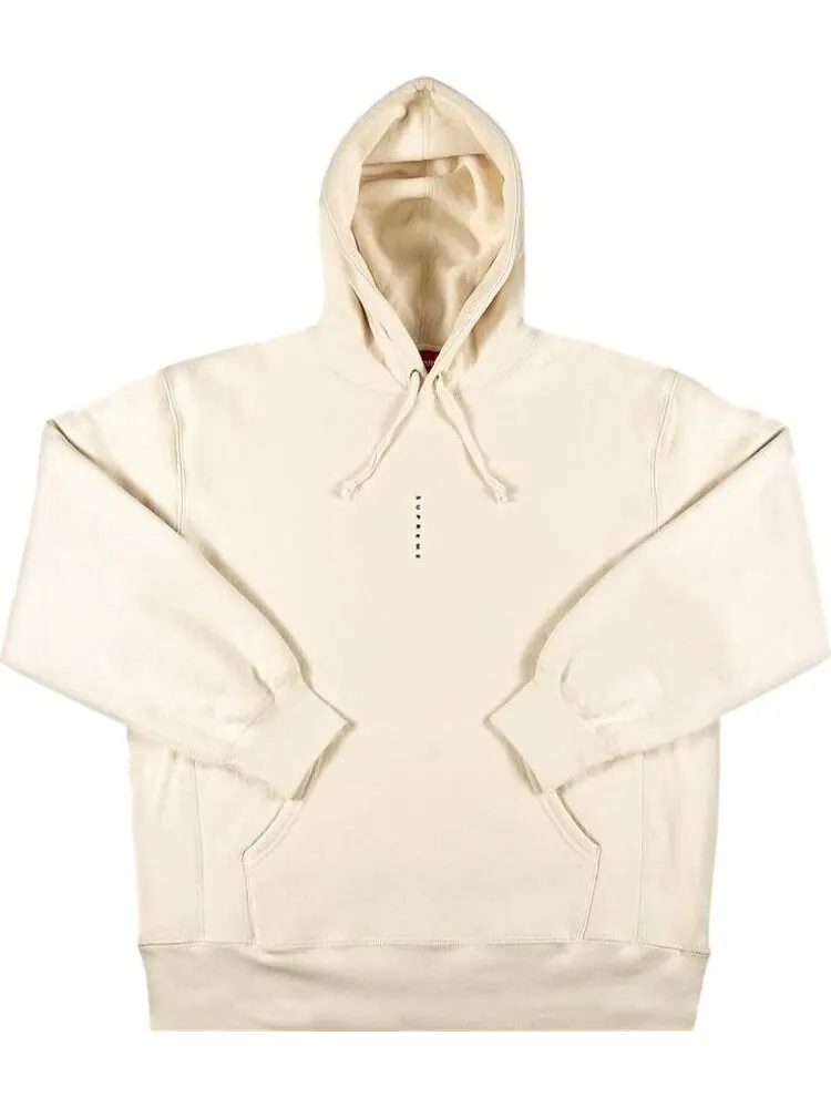 Толстовка Supreme Micro Logo Hooded Sweatshirt 'Natural' — изображение 1 из 1, загар