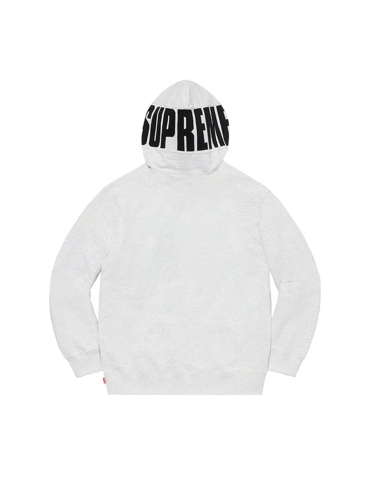 Толстовка Supreme Rib Hooded Sweatshirt — изображение 2 из 2, серый