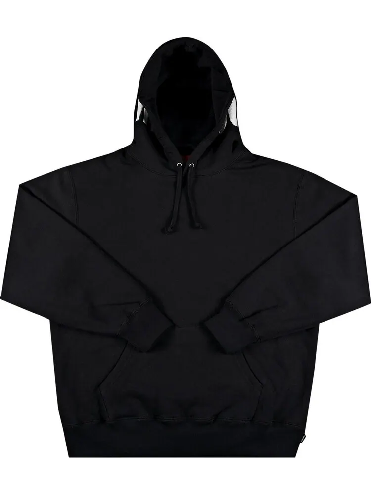 Толстовка Supreme Rib Hooded Sweatshirt 'Black' — изображение 1 из 3, черный
