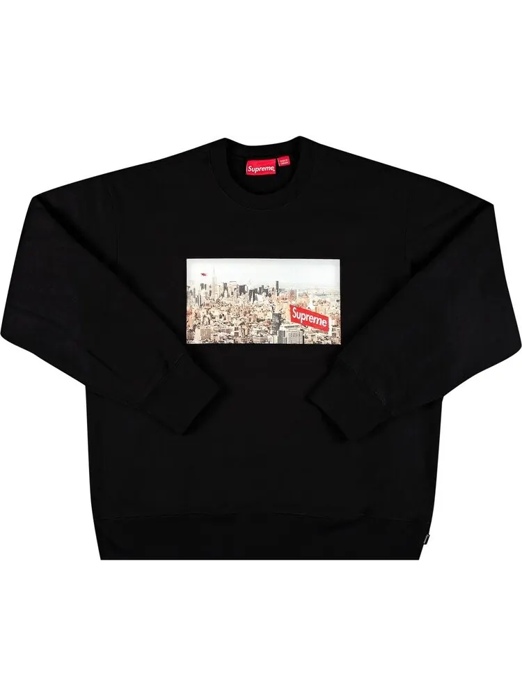 Толстовка Supreme Aerial Crewneck 'Black' — изображение 1 из 3, черный