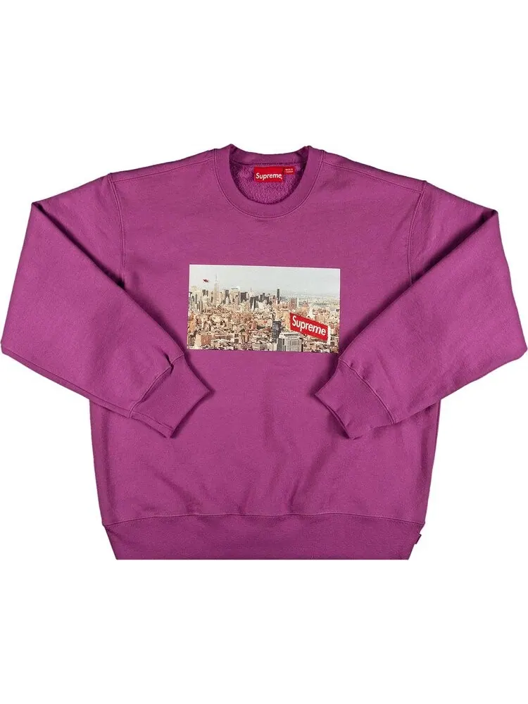 Толстовка Supreme Aerial Crewneck 'Bright Purple' — изображение 1 из 3, фиолетовый