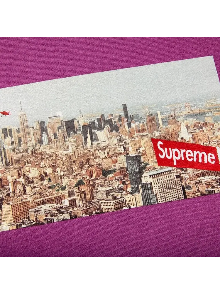 Толстовка Supreme Aerial Crewneck 'Bright Purple' — изображение 3 из 3, фиолетовый