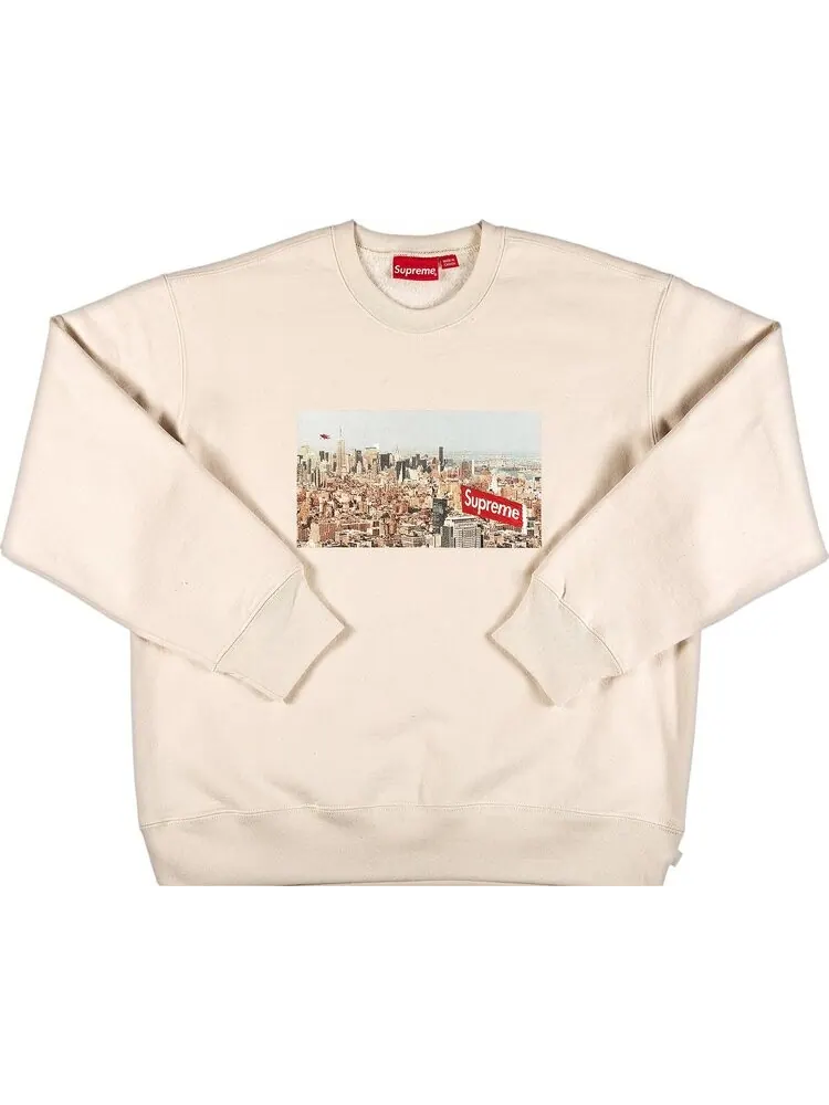 Толстовка Supreme Aerial Crewneck 'Natural' — изображение 1 из 3, бежевый
