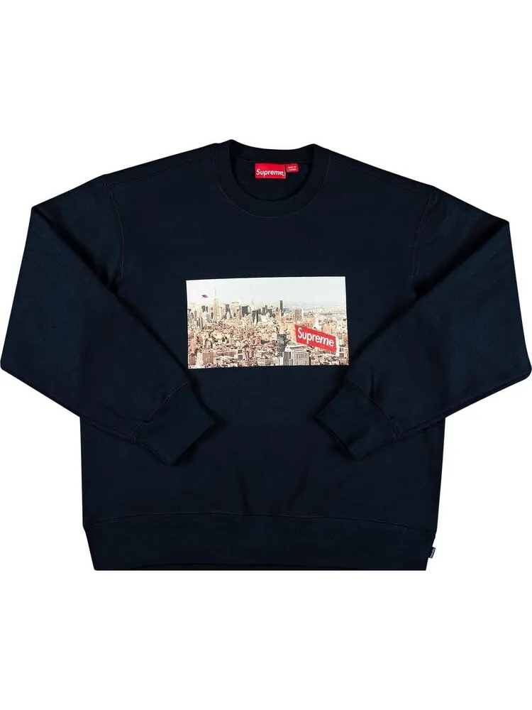 Толстовка Supreme Aerial Crewneck 'Navy' — изображение 1 из 3, синий